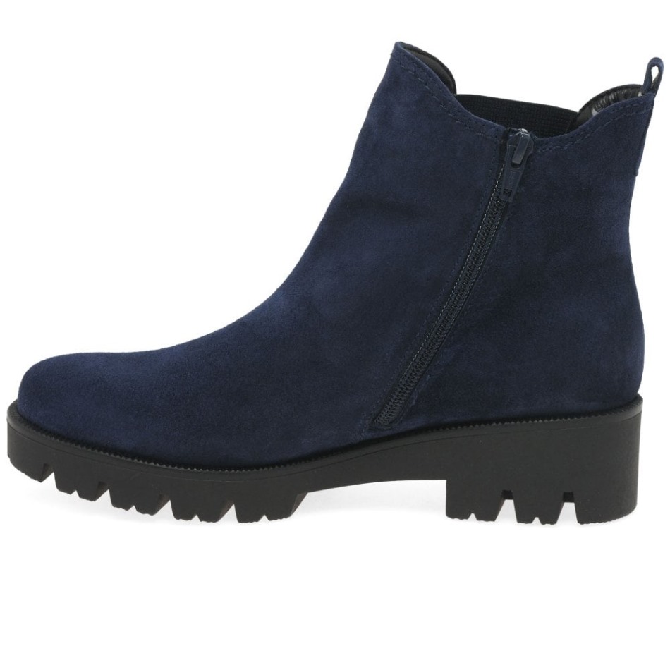 Bottes Chelsea En Daim Marine Newport Pour Femmes Gabor | Exclusif